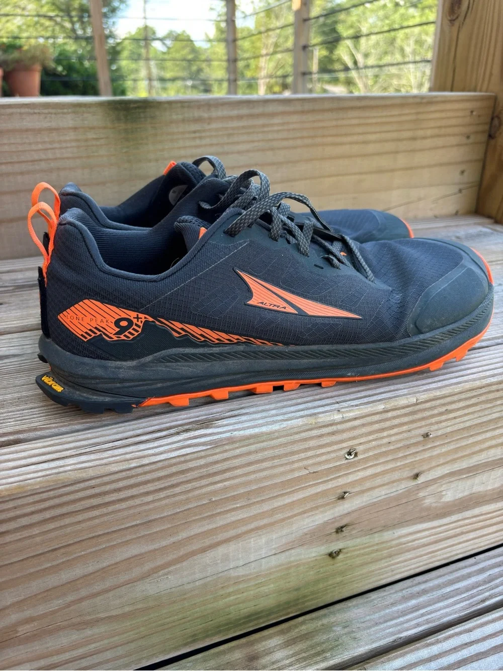 Altra Men's Black and Orange Trail Runners